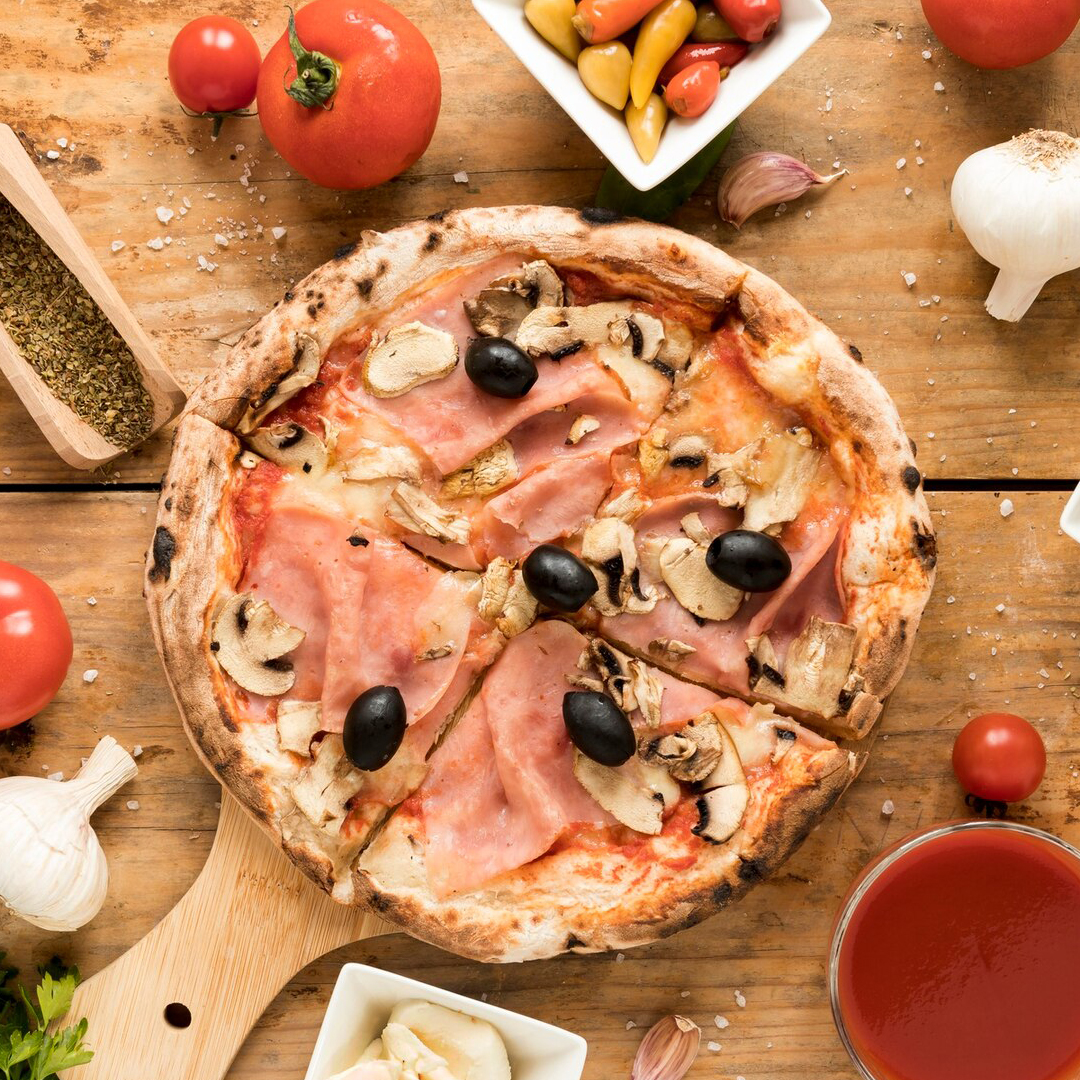 Pizza Gigant Prosciutto e Funghi Ø 55cm